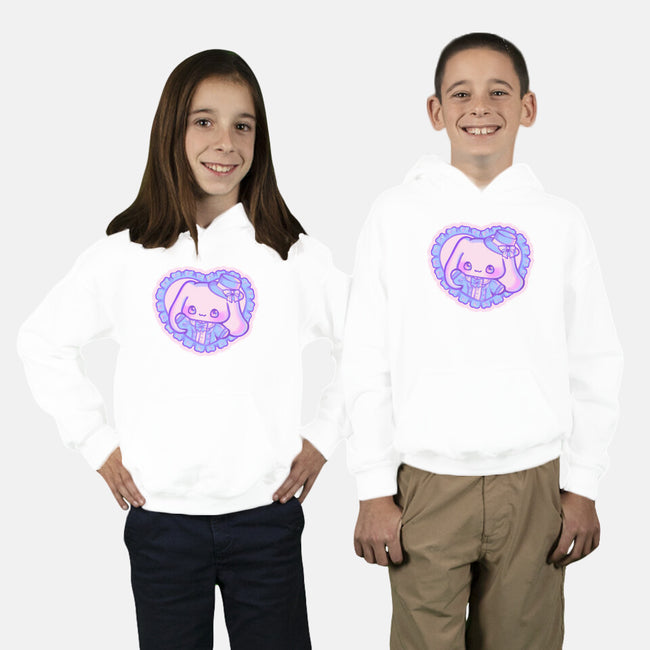 Perrito Blanco Amor-Youth-Pullover-Sweatshirt-Panchi Art