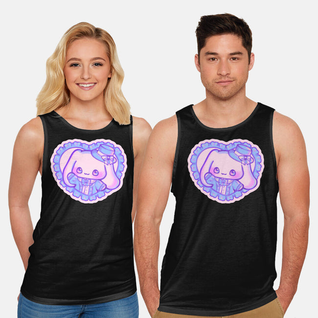 Perrito Blanco Amor-Unisex-Basic-Tank-Panchi Art