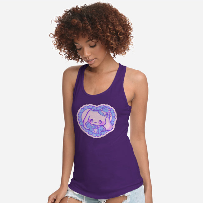 Perrito Blanco Amor-Womens-Racerback-Tank-Panchi Art