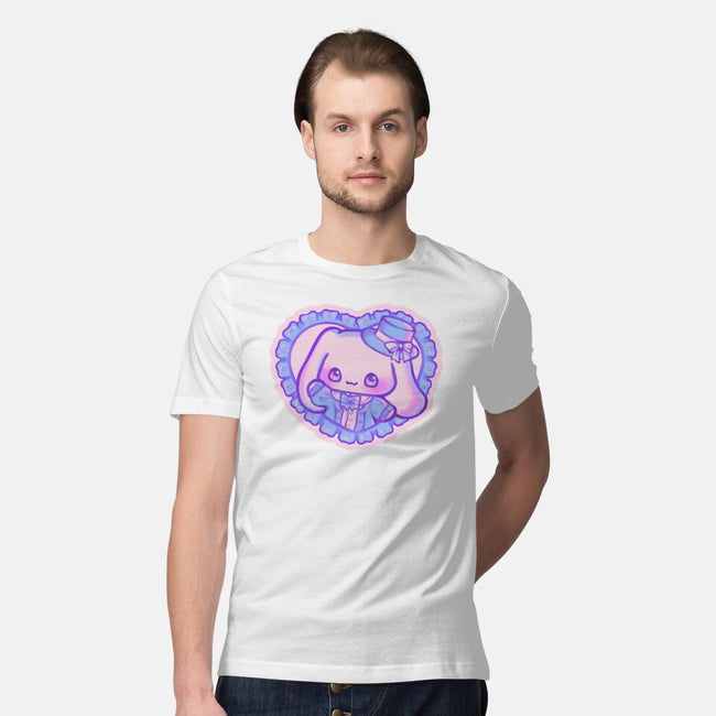 Perrito Blanco Amor-Mens-Premium-Tee-Panchi Art