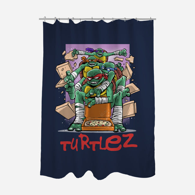 Turtlez-None-Polyester-Shower Curtain-zascanauta