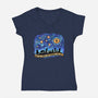 The Band Of Wanderers-Womens-V-Neck-Tee-glitchygorilla