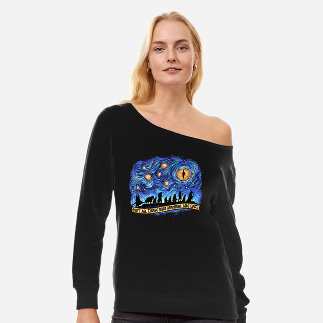 The Band Of Wanderers-Womens-Off Shoulder-Sweatshirt-glitchygorilla