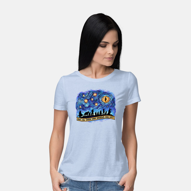 The Band Of Wanderers-Womens-Basic-Tee-glitchygorilla