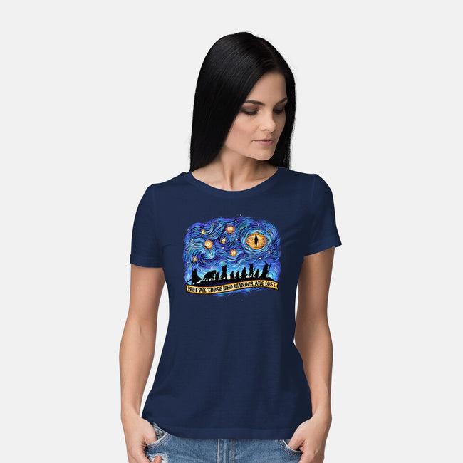 The Band Of Wanderers-Womens-Basic-Tee-glitchygorilla