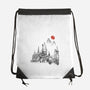 Wizard Home Sumi-e-None-Drawstring-Bag-Astrobot Invention