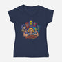 Motu Vs The World-Womens-V-Neck-Tee-jrberger
