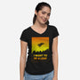 I Want To Be A Leaf-Womens-V-Neck-Tee-kharmazero