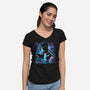 Crazy Girl-Womens-V-Neck-Tee-Vallina84