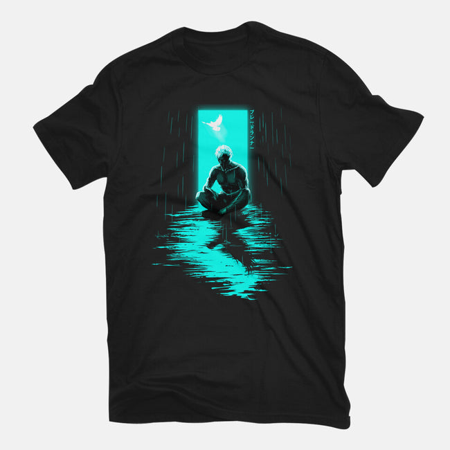 Chasing Shadows In The Rain-Womens-Fitted-Tee-Ionfox