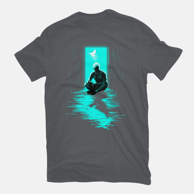 Chasing Shadows In The Rain-Womens-Fitted-Tee-Ionfox