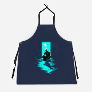 Chasing Shadows In The Rain-Unisex-Kitchen-Apron-Ionfox