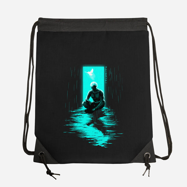 Chasing Shadows In The Rain-None-Drawstring-Bag-Ionfox