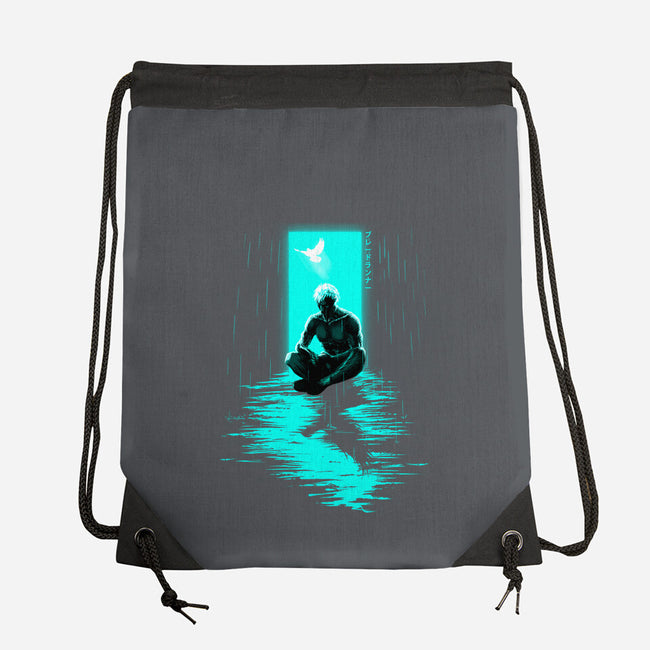 Chasing Shadows In The Rain-None-Drawstring-Bag-Ionfox