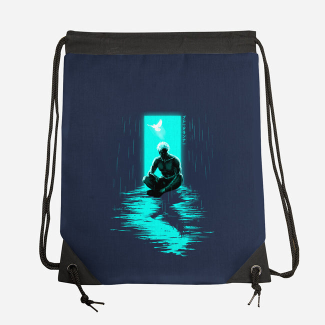 Chasing Shadows In The Rain-None-Drawstring-Bag-Ionfox