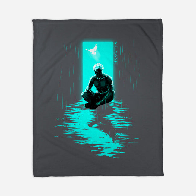 Chasing Shadows In The Rain-None-Fleece-Blanket-Ionfox