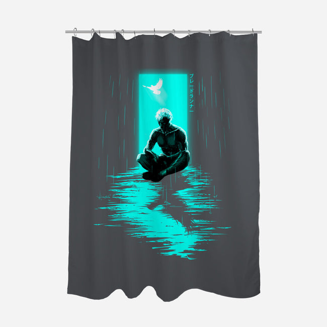 Chasing Shadows In The Rain-None-Polyester-Shower Curtain-Ionfox