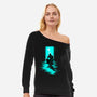 Chasing Shadows In The Rain-Womens-Off Shoulder-Sweatshirt-Ionfox