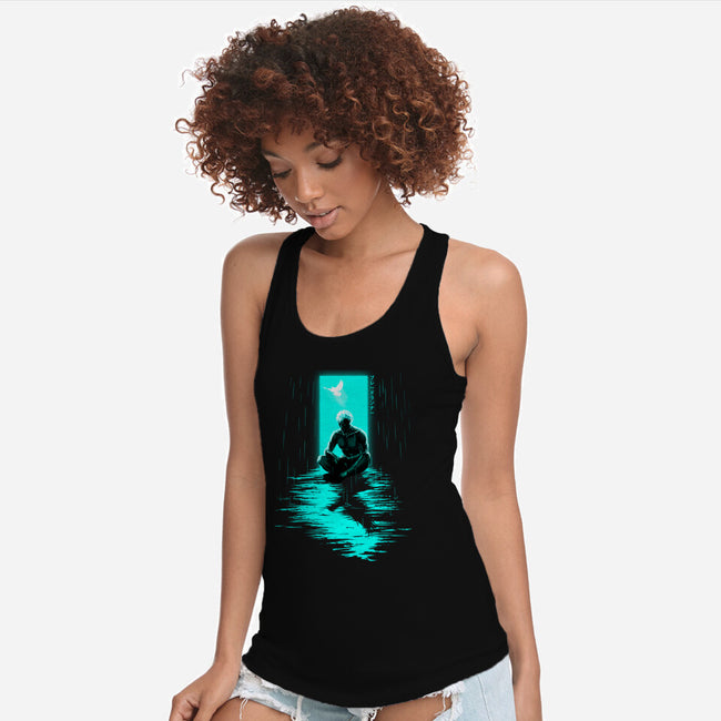 Chasing Shadows In The Rain-Womens-Racerback-Tank-Ionfox