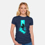 Chasing Shadows In The Rain-Womens-Fitted-Tee-Ionfox