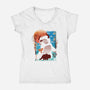 Loyal Sky Bison-Womens-V-Neck-Tee-dandingeroz