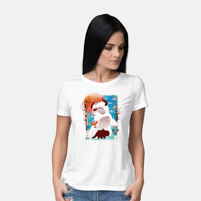 Loyal Sky Bison-Womens-Basic-Tee-dandingeroz