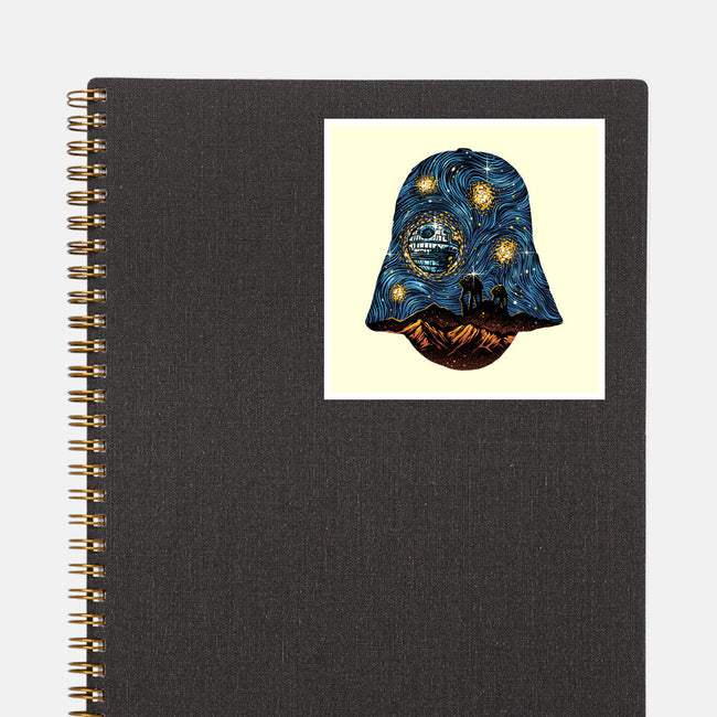 Starry Empire Night-None-Glossy-Sticker-glitchygorilla