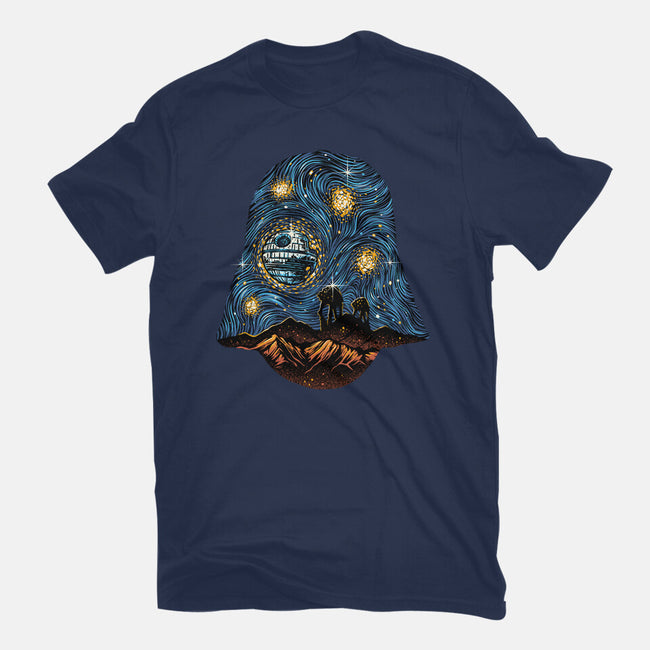 Starry Empire Night-Womens-Basic-Tee-glitchygorilla