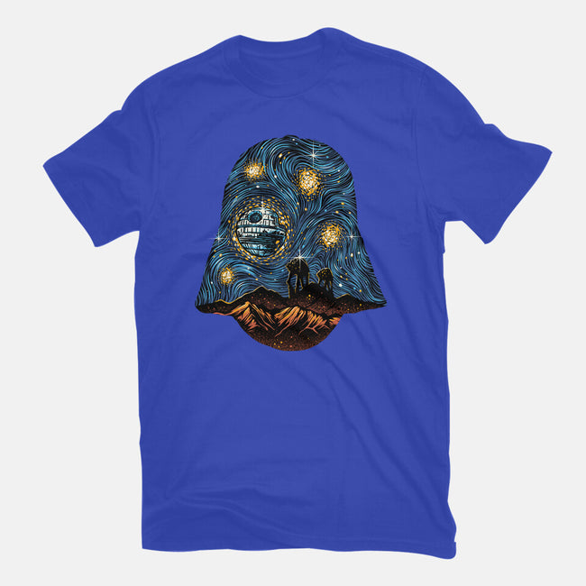 Starry Empire Night-Womens-Basic-Tee-glitchygorilla