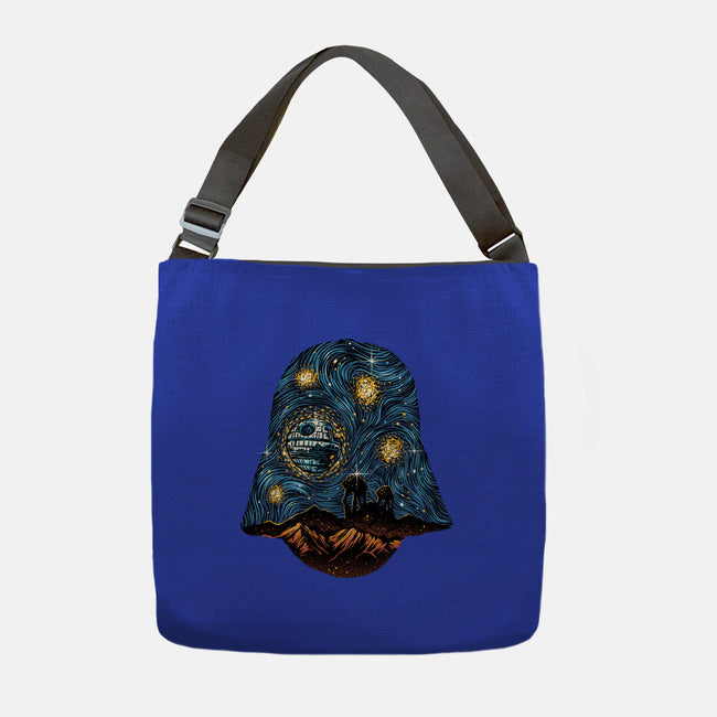 Starry Empire Night-None-Adjustable Tote-Bag-glitchygorilla