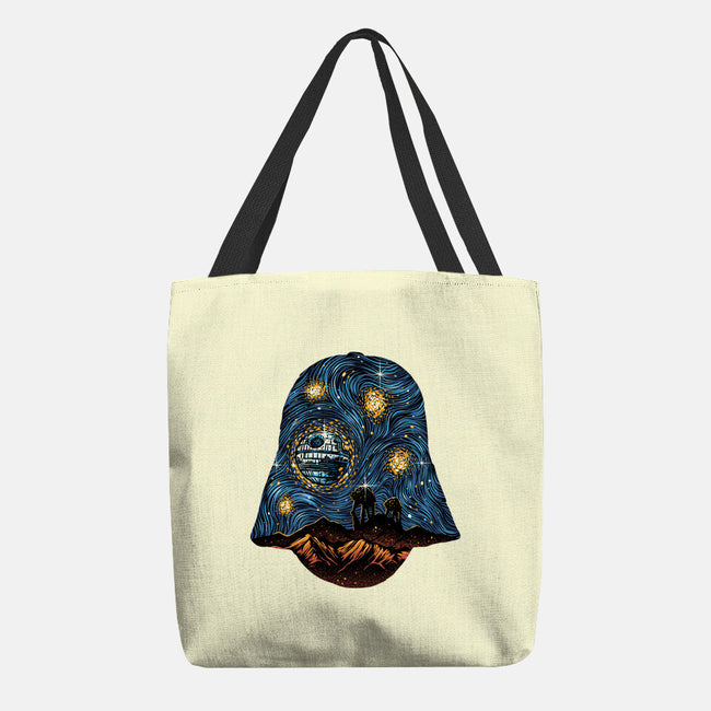 Starry Empire Night-None-Basic Tote-Bag-glitchygorilla