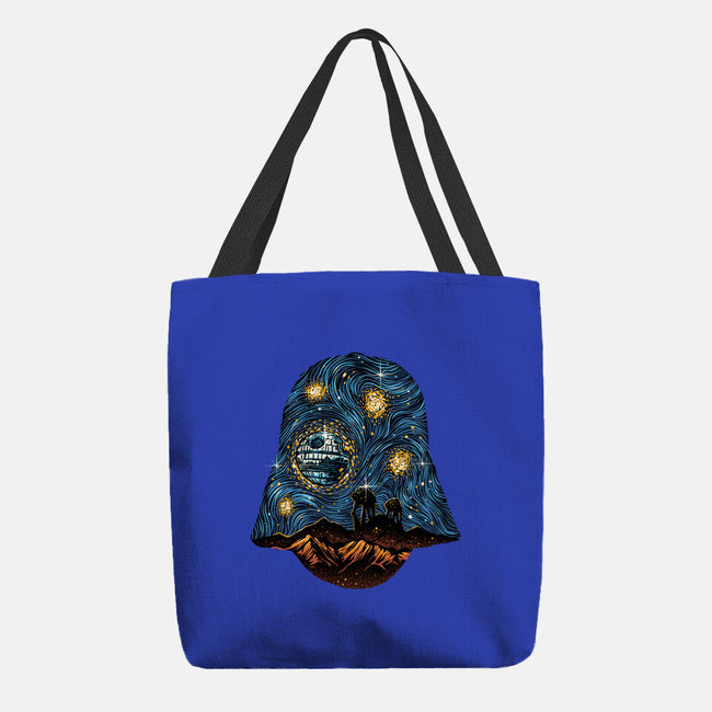 Starry Empire Night-None-Basic Tote-Bag-glitchygorilla