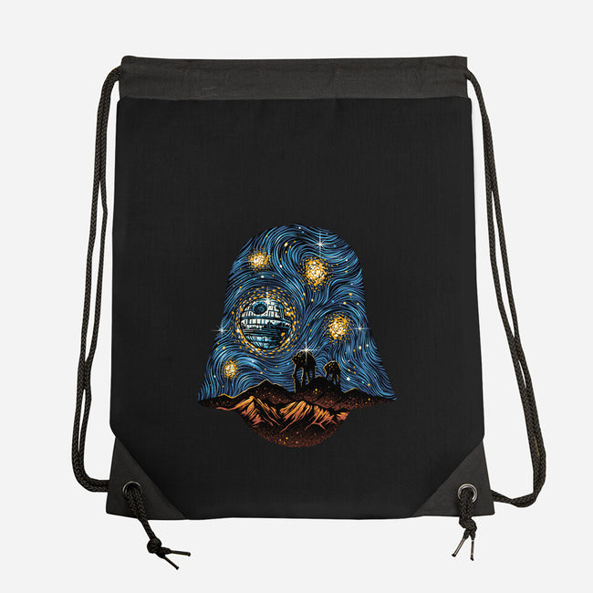 Starry Empire Night-None-Drawstring-Bag-glitchygorilla