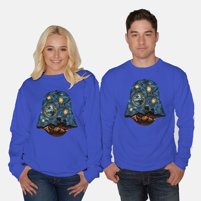 Starry Empire Night-Unisex-Crew Neck-Sweatshirt-glitchygorilla