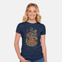 Snake's Ramen-Womens-Fitted-Tee-ilustrata