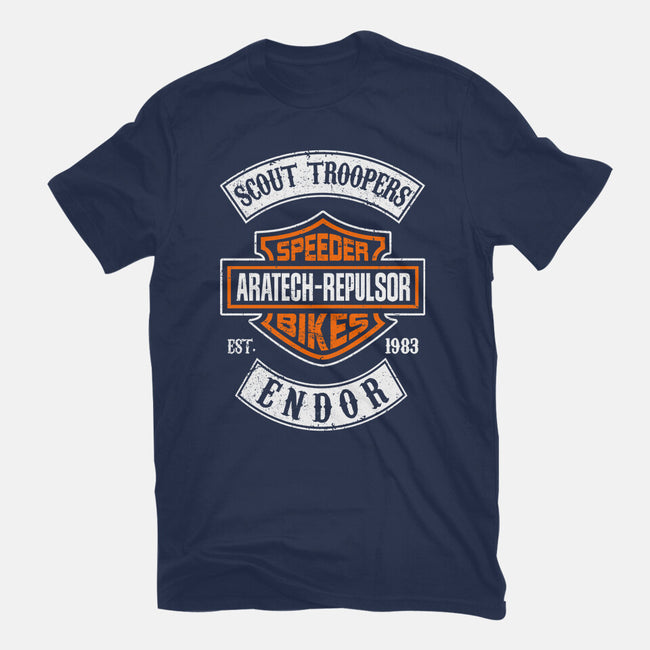 Speeder Bike Club-Womens-Fitted-Tee-DrMonekers