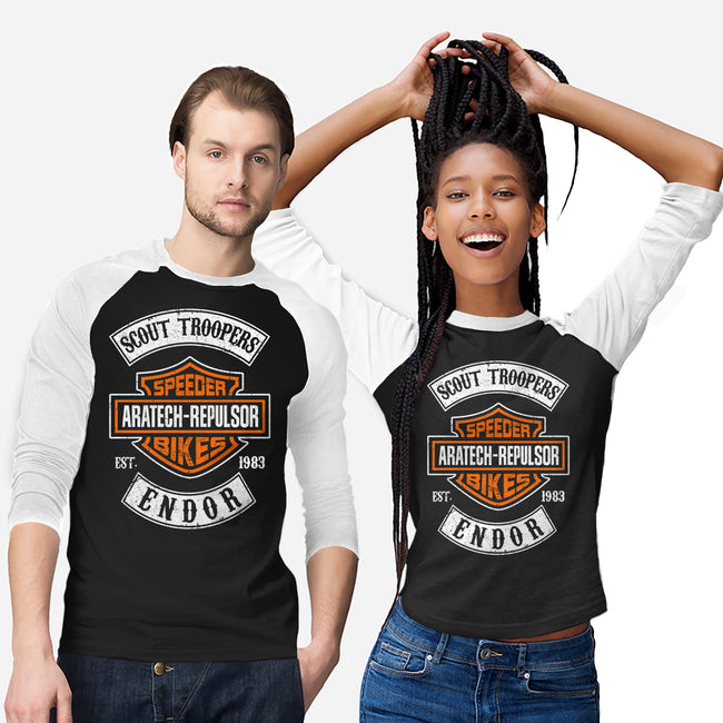 Speeder Bike Club-Unisex-Baseball-Tee-DrMonekers