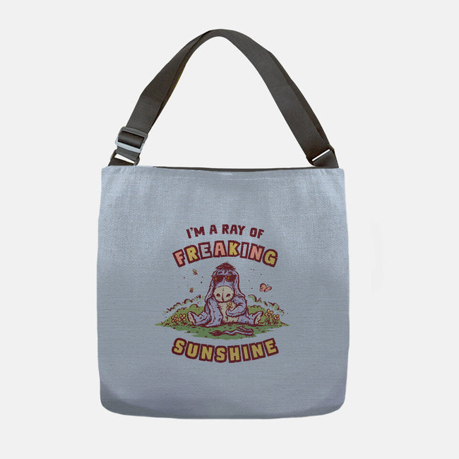 A Ray Of Freaking Sunshine-None-Adjustable Tote-Bag-kg07