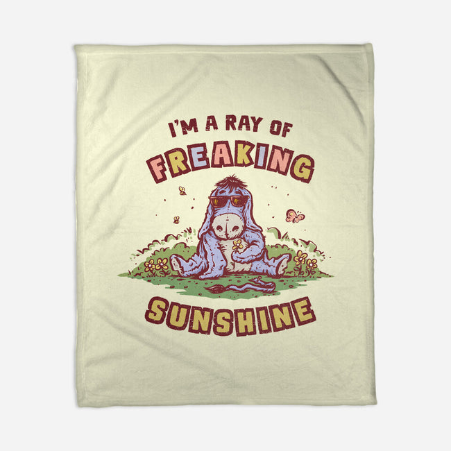 A Ray Of Freaking Sunshine-None-Fleece-Blanket-kg07