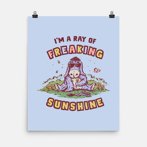 A Ray Of Freaking Sunshine-None-Matte-Poster-kg07