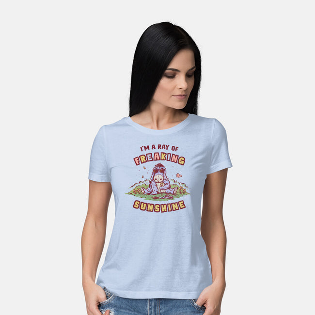 A Ray Of Freaking Sunshine-Womens-Basic-Tee-kg07