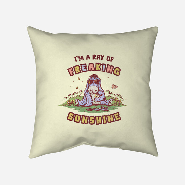 A Ray Of Freaking Sunshine-None-Removable Cover w Insert-Throw Pillow-kg07