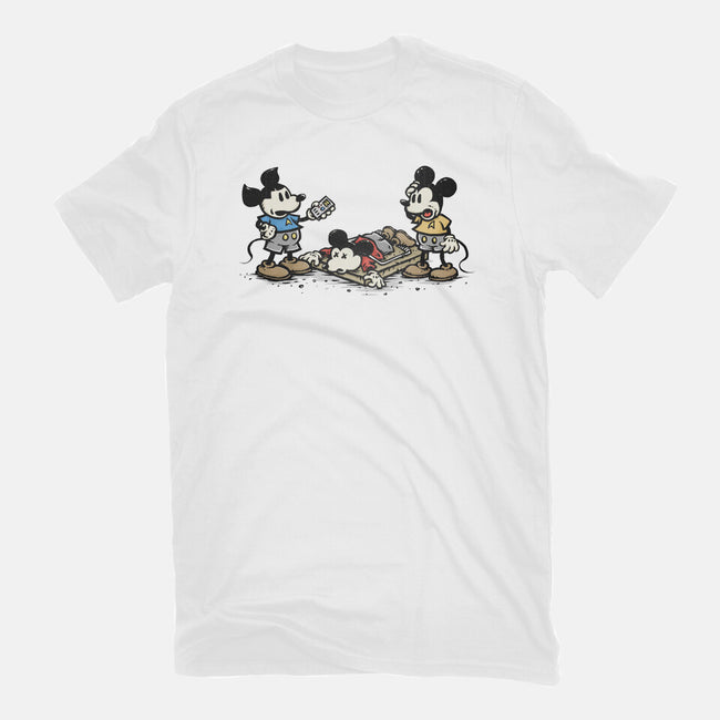 Red Shirt Mouse-Unisex-Basic-Tee-kg07