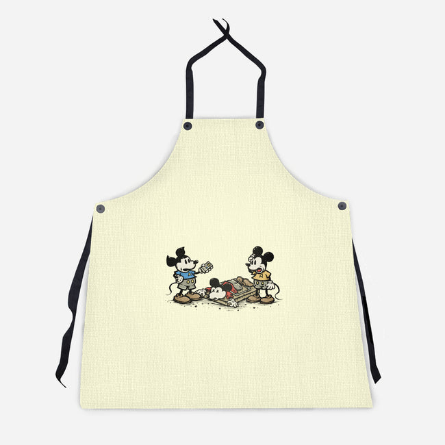 Red Shirt Mouse-Unisex-Kitchen-Apron-kg07