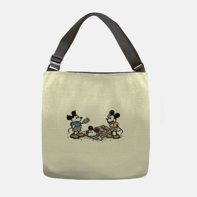Red Shirt Mouse-None-Adjustable Tote-Bag-kg07