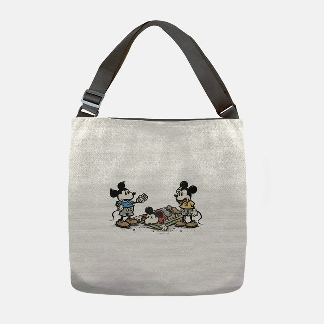 Red Shirt Mouse-None-Adjustable Tote-Bag-kg07
