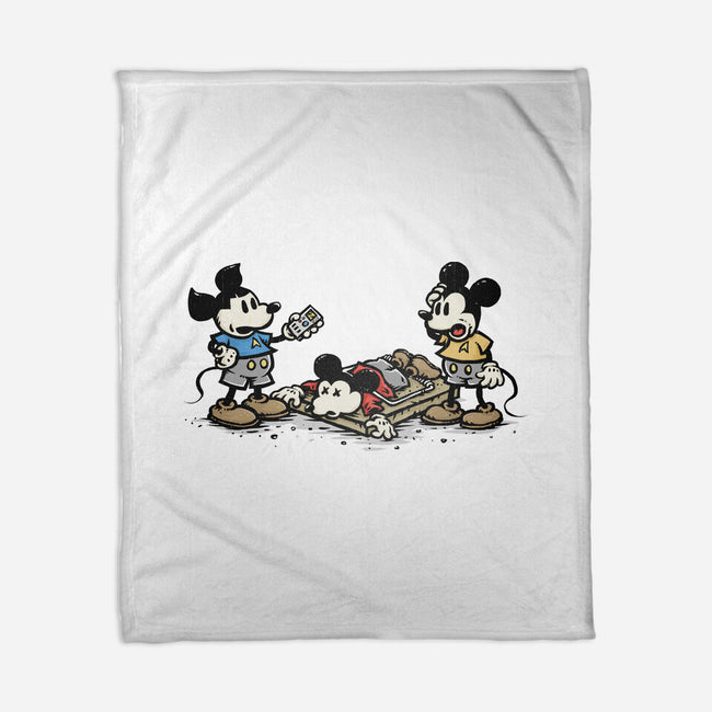 Red Shirt Mouse-None-Fleece-Blanket-kg07