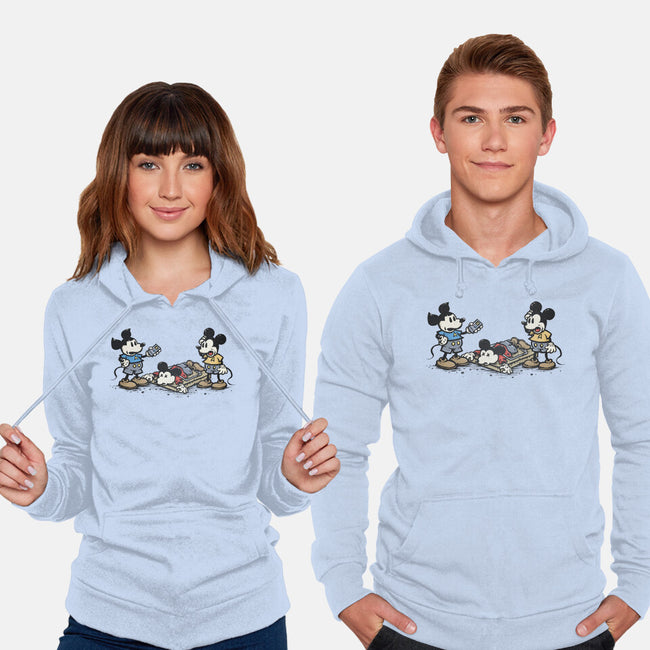 Red Shirt Mouse-Unisex-Pullover-Sweatshirt-kg07