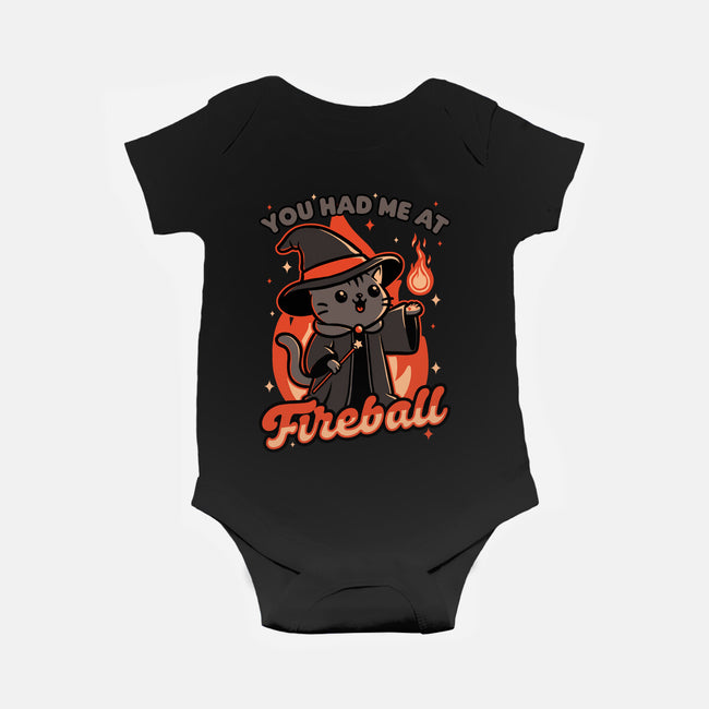 Magical Fireball Cat-Baby-Basic-Onesie-Studio Mootant