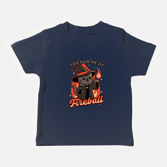 Magical Fireball Cat-Baby-Basic-Tee-Studio Mootant